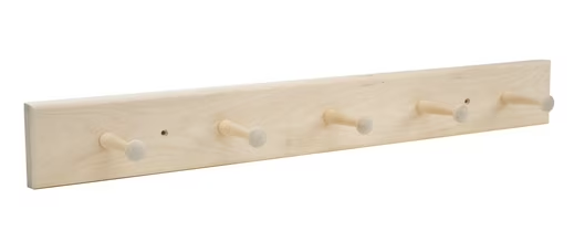 wood peg rack